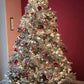 Künstlicher Weihnachtsbaum mit Schnee - Elsa, 210 cm, Kunstbaum von aplanta, in Grün weiß, für drinnen
