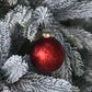 Künstlicher Weihnachtsbaum mit Schnee - Elsa, 210 cm, Kunstbaum von aplanta, in Grün weiß, für drinnen