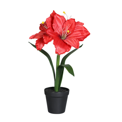 Künstliche Amaryllis – Elvina | 43 cm Rot