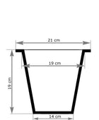 Pflanzkübel - Enisa | 24x24x65 cm, Anthrazit