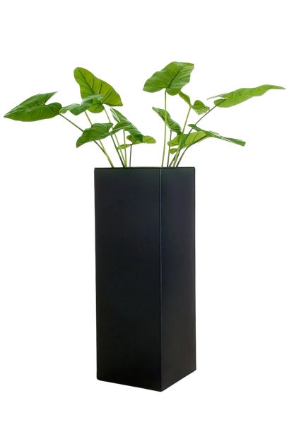 Pflanzkübel - Enisa, 29x29x80cm, von aplanta, in Anthrazit
