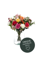 Hochwertige Hortensie künstlich auf transparentem Hintergrund mit echt wirkenden Kunstblättern in natürlicher Anordnung. Künstlicher Blumenstrauß - Rachelle hat die Farbe Natur und ist 45 cm hoch. | aplanta Kunstpflanzen