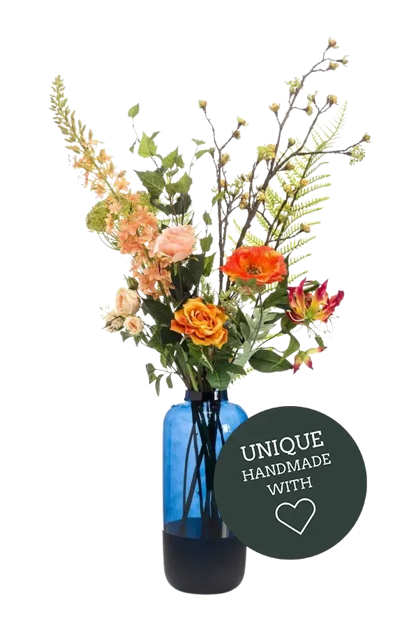 Künstliche Herbstblumen – 12 Stück, Orange, Babys Breath-Stil | Für Tischdekoration & Zuhause