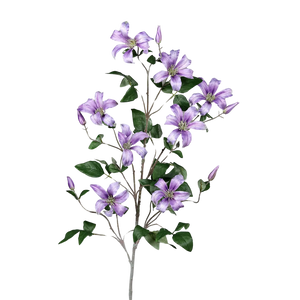 Künstlicher Clematiszweig - Tanjirou | 126 cm | 7 Blüten