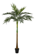 Künstliche Palme - Zasta, 245 cm, Kunstbaum von aplanta, UV-beständig, in Grün, für draußen