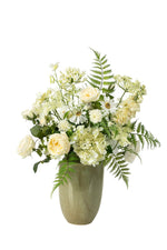 Künstlicher Blumenstrauß - Timba, 65 cm, Kunstblume von aplanta, handgebunden, in Natur, für drinnen