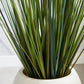 Künstliches Gras - Thadeus, 90 cm, Kunstpflanze von aplanta, mit Fruchtstamm, in Grün, für drinnen