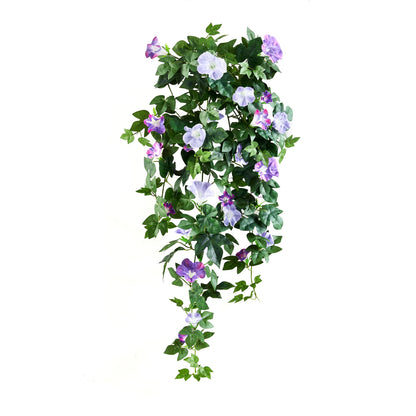 Künstliche Prunkwinde - Lysandra, 80 cm, Kunstpflanze von aplanta, Steckpflanze, in Grün, für drinnen