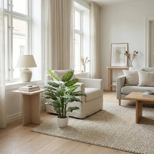 Künstliche Dieffenbachia - Mirella, 90 cm, Kunstpflanze von aplanta, in Grün, für drinnen