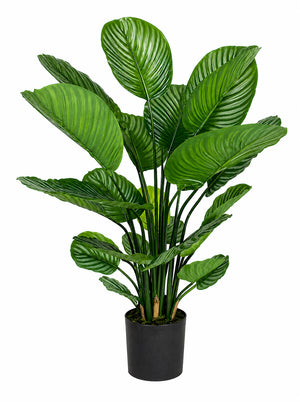 Künstliche Calathea - Norelia, 80 cm, Kunstpflanze von aplanta, in Grün, für drinnen