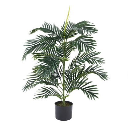 Künstliche Palme - Senara, 90 cm, Kunstbaum von aplanta, inkl. Startertopf, in Grün, für drinnen