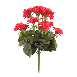 Künstliche Geranie - Perla | 40 cm rot