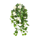 Künstliche Hänge-Geranie - Ali, 72 cm, Kunstpflanze von aplanta, Steckpflanze, in Natur, für drinnen