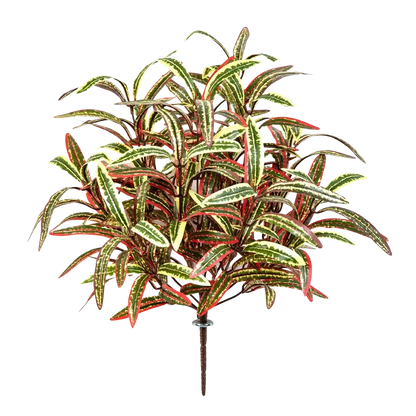 Künstliche Grünlilie - Berfin | 40 cm auf transparentem Hintergrund mit echt wirkenden Kunstblättern in natürlicher Anordnung. | aplanta Kunstpflanzen