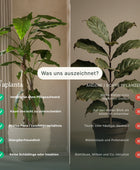 Künstlicher Hänge Monstera Moos Ball - Julian | 80 cm