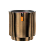 Blumentopf zylinder Groove gold | 36x38 cm