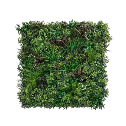Künstliche Pflanzenwand - Wolfgang, 100 cm, Kunstpflanze von aplanta, UV-beständig, feuerhemmend, B1-zertifiziert, in Grün
