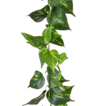 Künstliche Pothos Girlande - Christian, 220 cm, Kunstpflanze von aplanta, feuerhemmend, B1-zertifiziert, in Grün, für drinnen