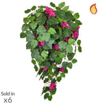 Künstliche Bougainvillea - Magdalena, 100 cm, Kunstpflanze von aplanta, feuerhemmend, B1-zertifiziert, Steckpflanze, in Pink