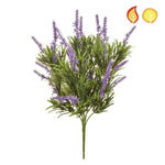 Künstlicher Lavendel - Beate, 46 cm, Kunstpflanze von aplanta, UV-beständig, feuerhemmend, B1-zertifiziert, in Lila