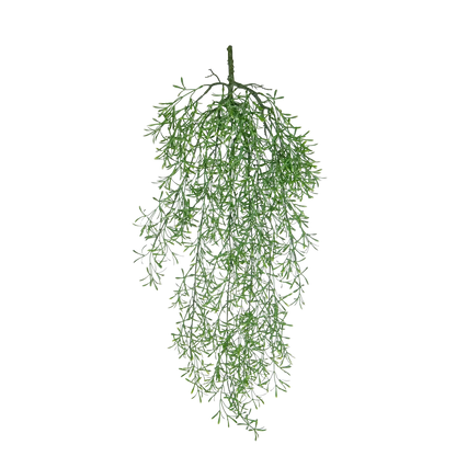 Künstlicher Hänge-Farn - Augustin, 75 cm, Kunstpflanze von aplanta, feuerhemmend, B1-zertifiziert, Steckpflanze, in Grün