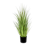 Künstliches Gras - Irmgard, 90 cm, Kunstpflanze von aplanta, feuerhemmend, B1-zertifiziert, in Grün, für drinnen