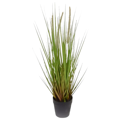 Künstliches Gras - Alfons, 52 cm, Kunstpflanze von aplanta, feuerhemmend, B1-zertifiziert, in Grün, für drinnen
