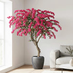 Künstliche Bougainvillea - Edgar, 270 cm, Kunstpflanze von aplanta, feuerhemmend, in Rot, für drinnen