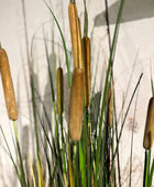 Künstliches Rohrkolbengras - Kitty | 120 cm | Kunstpflanze von aplanta