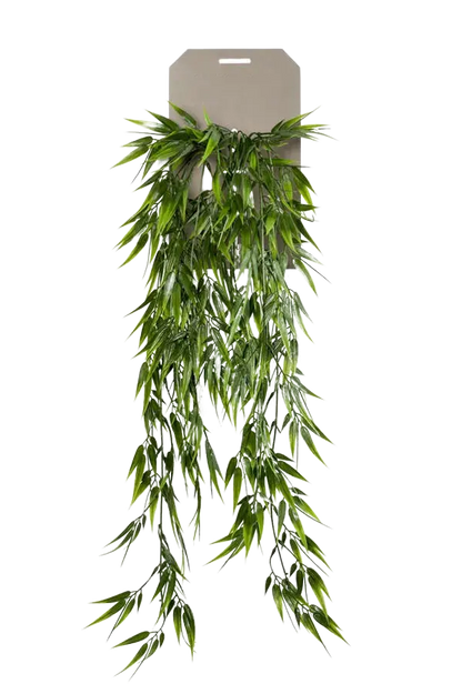 Künstlicher Hänge-Bambus - Natalie, 75 cm, Kunstpflanze von aplanta, Steckpflanze, in Natur, für drinnen