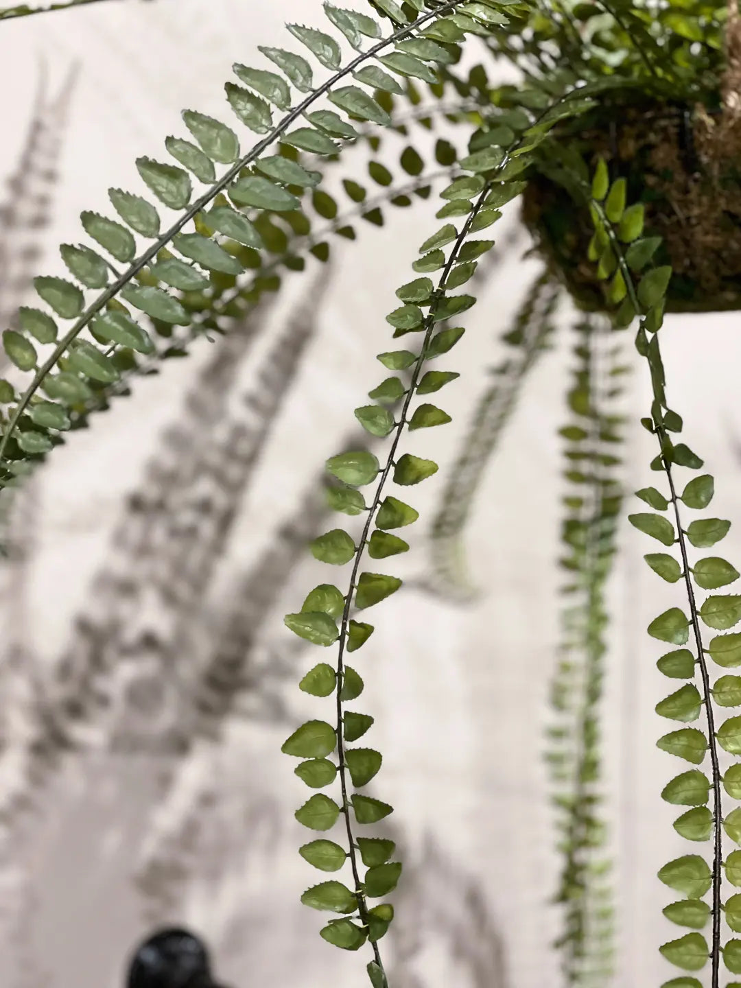 Künstlicher Hängefarn - Stefan | 95 cm | Kunstpflanze von aplanta