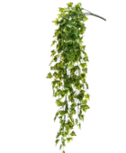 Künstlicher Hänge-Efeu - Kenan auf transparentem Hintergrund mit echt wirkenden Kunstblättern. Diese Kunstpflanze gehört zur Gattung/Familie der 