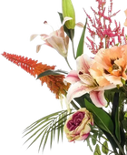 Künstlicher XL Blumenstrauß - Talea auf transparentem Hintergrund, als Ausschnitt fotografiert, damit die Details der Kunstpflanze bzw. des Kunstbaums noch deutlicher zu erkennen sind.