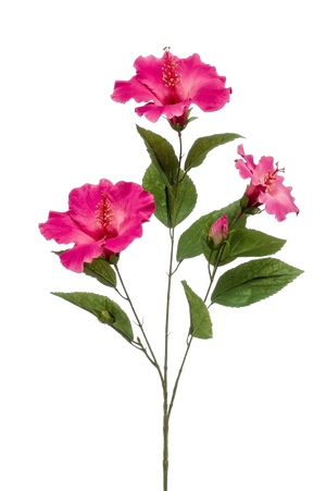 Hochwertige Kunstpflanze | Künstlicher Hibiskus Zweig - Mick | 82 cm von 🌱aplanta