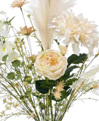 Künstlicher XL Blumenstrauß - Tabea auf transparentem Hintergrund, als Ausschnitt fotografiert, damit die Details der Kunstpflanze bzw. des Kunstbaums noch deutlicher zu erkennen sind.